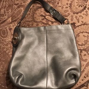 Metallic Coach purse